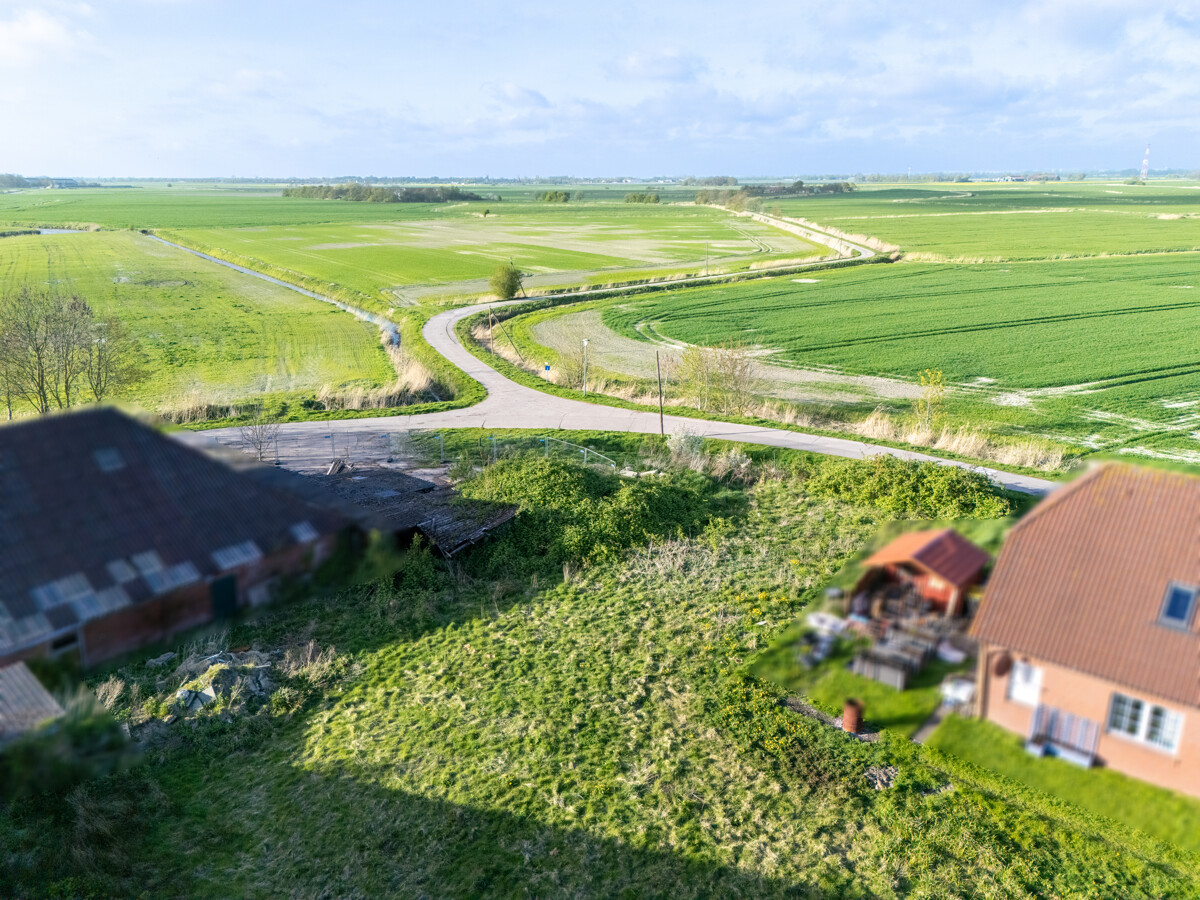 Blick auf das Grundstück