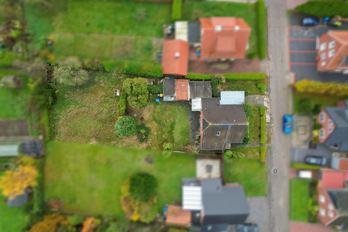 Blick auf das Grundstück