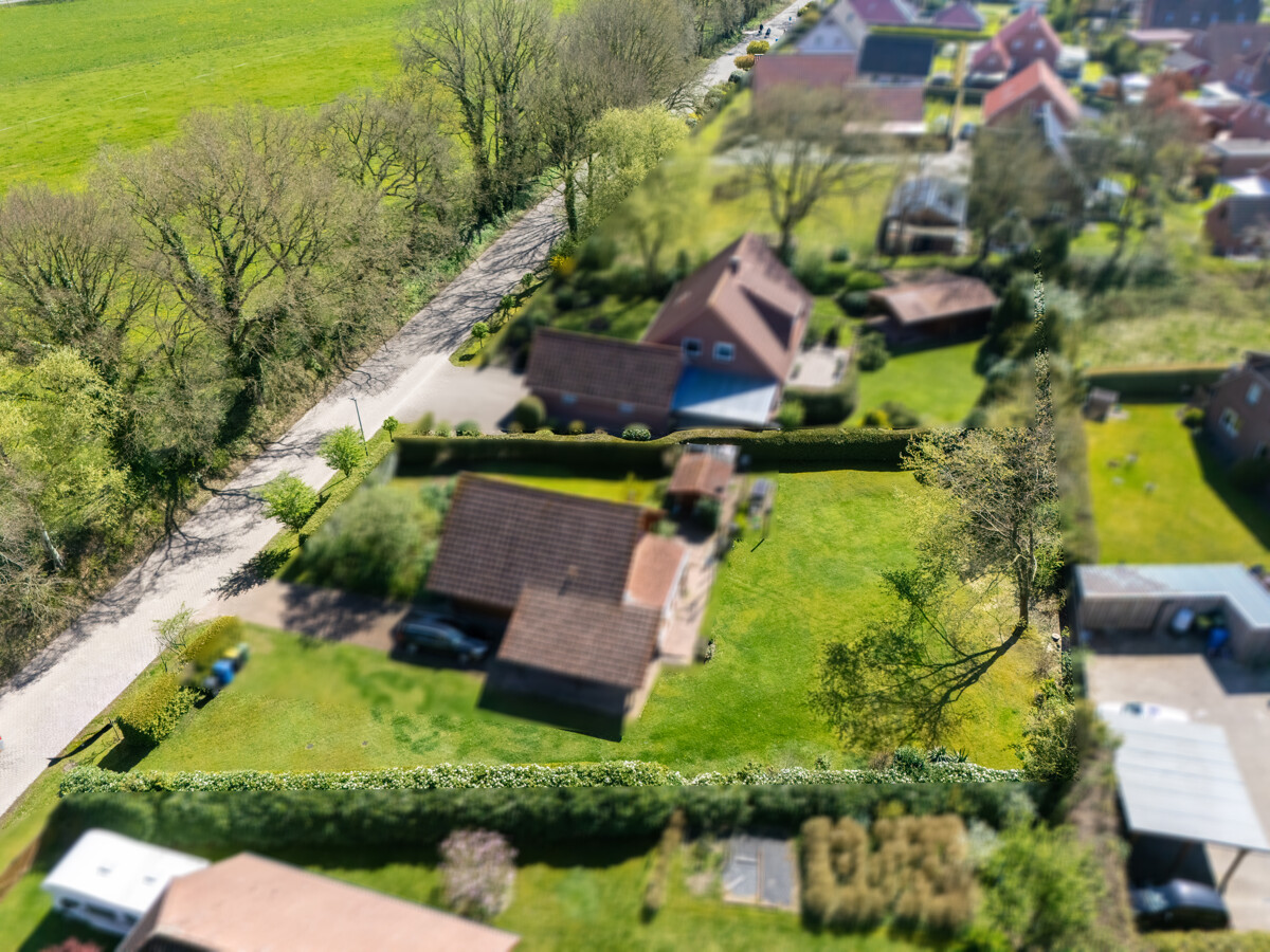 Blick auf das Grundstück