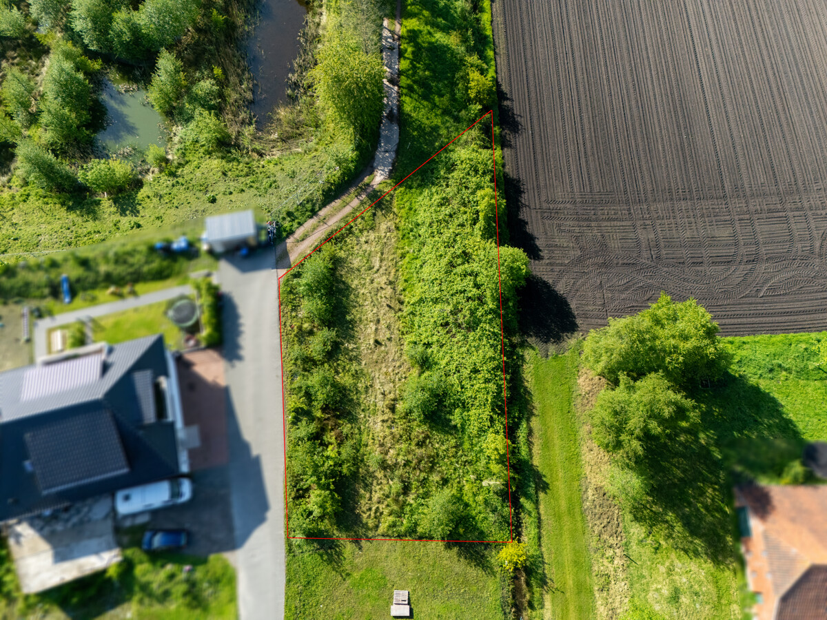 Blick auf das Grundstück