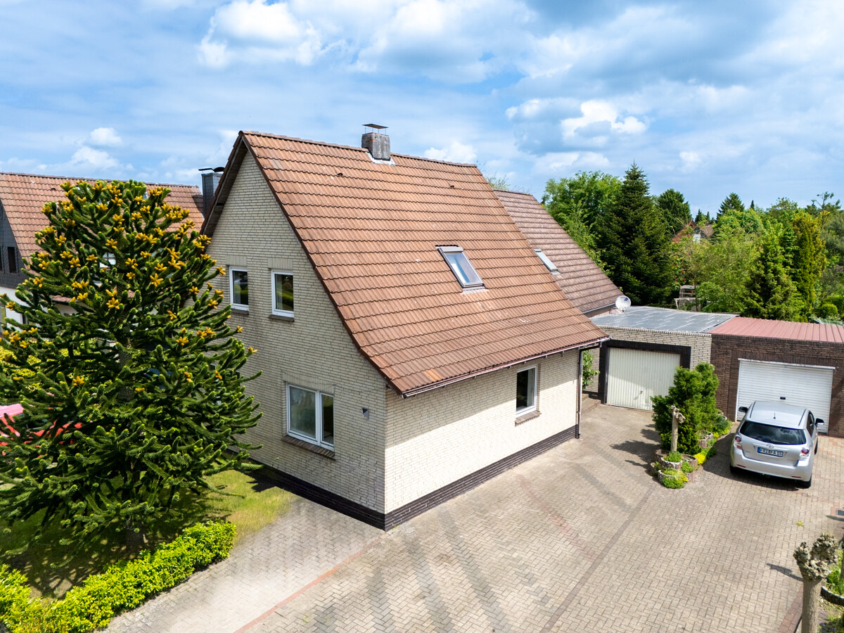 Blick auf die Immobilien