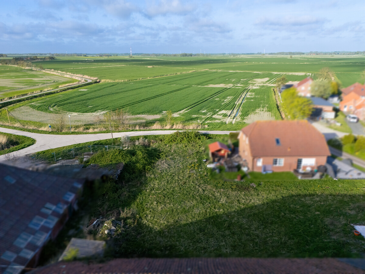 Blick auf das Grundstück