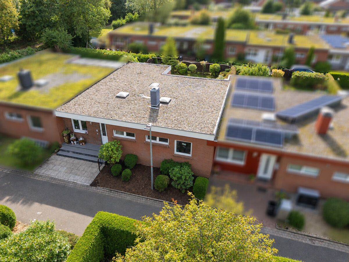 Blick auf das Reihenmittelhaus